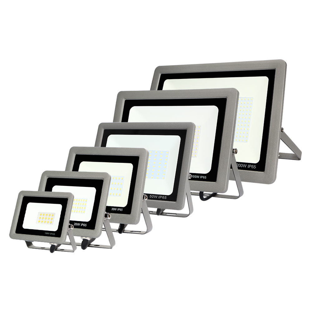 KCD-Smart IP65 Waterproof Aluminum Slim Cold White Outdoor LED Floodlight, RGB Flood Lights, 20W, 50W, 100W, 200W