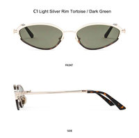 Suneyes OEM&ODM Lunettes de soleil vintage de luxe unisexes, design personnalisé, monture légère et petite