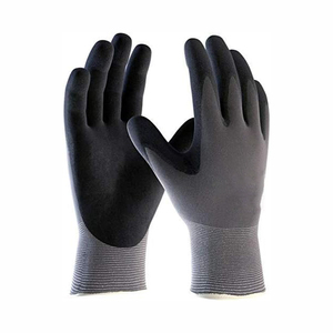 Gants de sécurité en nitrile ultra-légers 34-844 avec poignet tricoté et doublure en nylon micro-mousse/micro-points, taille XL - Product Image 2