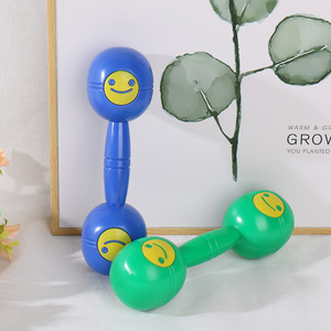 Wholesale Orff Percussion <b>Instrument</b> Dumbbell Shape Plastic Maracas Children Rhythm <b>Musical</b> <b>Instrument</b> Rattle Rock Maracas Toy - Product Image 2