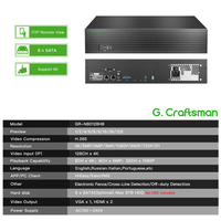 GR-N8128H8(N/A) Enregistreur vidéo réseau NVR 4K 128 canaux avec détection IA intelligente, caméra de sécurité IP, application HiEasy, VMS, visualisation à distance