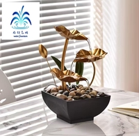 Fuente de Mesa, Artesanía Minimalista, Dispositivo de Agua Fluida, Decoración para el Hogar y la Oficina