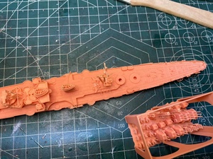 Kits imprimés en 3D 1/700 Croiseurs italiens de classe Duca Degli Abruzzi (coque complète) - Product Image 4