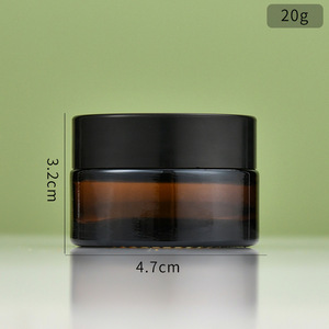 Wholesale in Stock Eco-friendly Leak-proof Glass Cream Jars 5g-30g Face Cream Containers Screw <b>Cap</b> Round Jars - Product Image 3