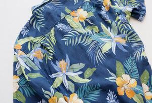 Plain Hawaiian <strong>Shirt</strong> <strong>Men</strong> 100% Mulberry <strong>Silk</strong> Printed <strong>Shirt</strong> Dress with Short Sleeve - Product Image 6