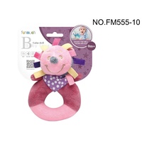 Jouet en peluche électronique coloré en peluche Lion doux en peluche bébé jouet hochet cloche anneau en peluche bébé cloche jouet