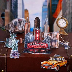 Paquete de 10 Pegatinas de Papel Impresas Autoadhesivas con Acabado Brillante de la Serie Wanderlust con Temática de Viajes para Vacaciones - Product Image 2