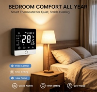 Pengontrol Suhu Ruangan WiFi Cerdas dengan Tombol Sentuh Terbaik, Cocok untuk Pengontrol Suhu Unit Fan Coil