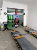 Équipement d'alignement de roues 3D automobile populaire FANAKE FA-DSL avec simulateur de caméra, vitesse d'équilibrage 220 tr/min, poids max. de roue 60 kg