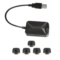 Capteur externe pour voitures Android,USB TPMS, système de surveillance de pression des pneus, affiche la température de l'air