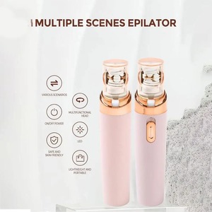Épilateur facial rechargeable indolore, tondeuse à sourcils LED, épilation portable pour femmes, lèvres et corps - Product Image 3