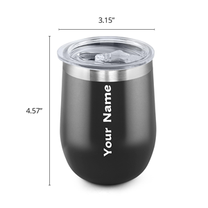 Tasse à vin bleu marine 12 oz, tasses à vin personnalisées, tasse à café pour fête, tasses en forme d'œuf, revêtement poudré, mug à bière minimaliste pour impression UV - Product Image 3