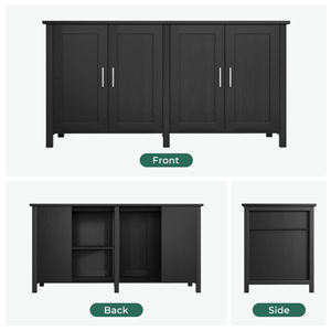 Support de réservoir à poissons moderne en bois/bambou robuste, convient aux réservoirs de 100/120/150 gallons, support d'aquarium étanche avec rangement - Product Image 5