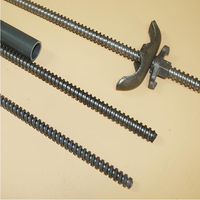 Kit de biellettes filetées avec écrou, barre filetée, tige métallique pour tuyaux, construction, béton, accessoires de coffrage en acier