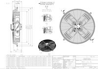 Ventilateur de refroidissement haute performance FB063-6EA.4I.2L-6EA.4l.V4L FB063-6DK-6EQ.4I.41.V4L.V4.V4P pour le refroidissement industriel