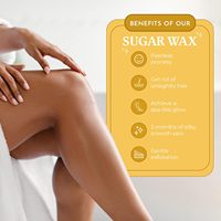 Vente en gros de cire sucrée biologique pour l'épilation LOGO de marque personnalisé peau sensible pour hommes et femmes mariage