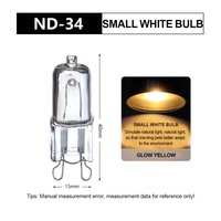 NOMOY PET G9 perles de lampe remplaçables lampe chauffante rouge ampoule jaune pour lampe à reptile à double usage