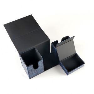 Boîte de rangement pour cartes en cuir PU de qualité supérieure avec compartiment pour dés, pour jeux de cartes à collectionner, organisateur de collection de jeux de stratégie, portable - Product Image 3