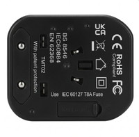 Adaptor Perjalanan Universal Ukuran Saku 3 in 1 DC/AC Converter 240V 8A 1920W MAX PC Baru untuk Laptop Ponsel