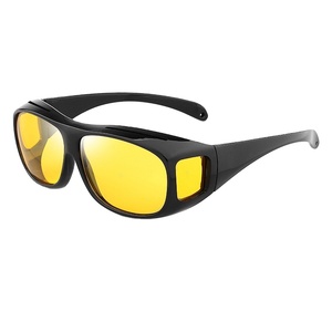 Özel Logolu Unisex Gece Araba Sürüş Gözlüğü Sarı Lensli Gece Görüşü Polarize Hafif UV400 Konforlu - Product Image 6