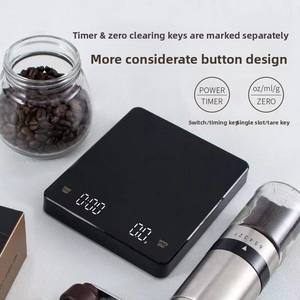 스마트 초고감도 전자 저울 LED 디스플레이 디지털 커피 계량 저울 (Pour Over Timing) - Product Image 5
