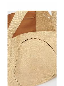 Sac <span class=keywords><strong>de</strong></span> plage d'été en couleur unie, panier à légumes, sac <span class=keywords><strong>de</strong></span> shopping portable pour femmes, sac <span class=keywords><strong>de</strong></span> créateur tissé à la main, creux - Product Image 3