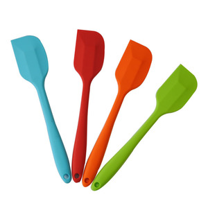 2 Ukuran Spatula Silikon Warna-Warni untuk Memasak dan Memanggang, Set Alat Tahan Panas Anti Lengket - Product Image 5