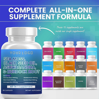 Compléments alimentaires à marque privée OEM, chondroïtine, MSM, glucosamine, antioxydant, soutien de la santé du cerveau, 60 capsules, complément à base de plantes
