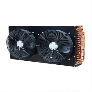 Aidear Hot Sale Air Cooled Condenser with two fans For Cold Room refrigeration Condensing Unit condenser coil