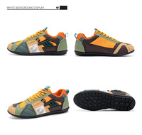 Sepatu Olahraga Kasual Pria Model Slip-On dengan Bagian Atas Kain, Sol Plastik, dan Warna Solid