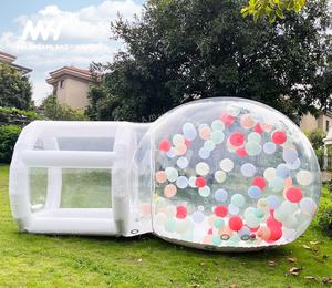 <span class=keywords><strong>Vancen</strong></span> Ballon de mariage transparent de haute qualité 3M rebondissant PVC dôme transparent tente de fête en plein air maison à bulles gonflable 10ft + 6ft - Product Image 6