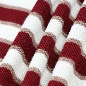 เสื้อสเวตเตอร์ถักคอวีแบบไม่มีแขนสำหรับผู้หญิง ขายส่งแบบกำหนดเองได้ เสื้อกั๊กถักลายทางเนื้อผ้าขนสัตว์ เสื้อถักลำลองสำหรับผู้หญิง - Product Image 5