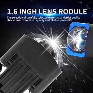 Mới đến clj7s <span class=keywords><strong>1</strong></span>.6inch Mini ma trận mô-đun LED Đèn pha những người khác xe ánh sáng phụ kiện 116W bi-led ống kính máy chiếu cho TOYOTA - Product Image 5