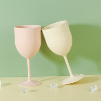 Ensemble de vaisselle créatif de grande capacité pour vin rouge, vente en gros transfrontalière, avec gobelets en plastique en paille de blé, vente en gros