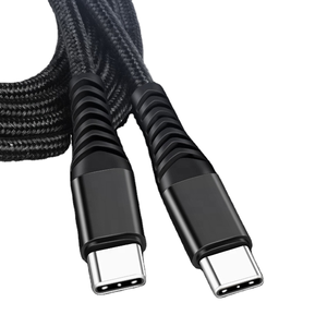 Câbles de données tressés en nylon <span class=keywords><strong>USBC</strong></span> 60W à charge rapide avec connecteur en aluminium USB Type C à Type C pour téléphone portable 15 Pro - Product Image 6