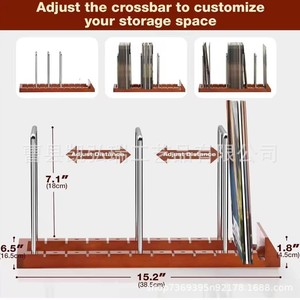 Wooden desktop <b>standing</b> vinyl <b>record</b> holder/organizer for home use. - Product Image 4