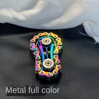 Cross-border stressverlichtende metalen vingerketting spinner kleurrijke vingertop gyro mechanische tandwiel draaitop - angstverlichting