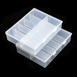 Boîte de <span class=keywords><strong>rangement</strong></span> en plastique transparente réglable à 10 compartiments pour bijoux, outils, perles, pilules et capsules d'ongles - Product Image 3