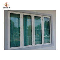Paredes de ventana plegables de vidrio balístico: marcos de aluminio blindados para villas seguras