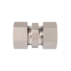 Compression Fitting Single Ferrule Compression Fitting Stainless Steel Light 6L-42L Hydraulic Fittings Hydraulic Tube Fitting