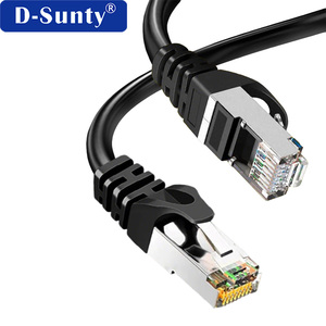 สายแพทช์อีเธอร์เน็ต OEM Cat6a S/FTP BC 26AWG 4 คู่ RJ45 8P8C สายแลนสีดำ 3 ม. 10 ม. ได้มาตรฐาน RoHS - Product Image 3