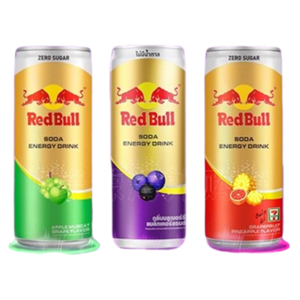 Minuman Soda Thailand Redd Bulls 250ml, Minuman Bersoda Bebas Gula Rasa Blueberry, Minuman Energi Rasa Apel, Minuman Berkarbonasi - Product Image 1