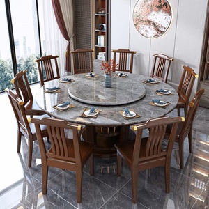 Meubles de luxe, table à manger en marbre carré, dalle de pierre, table à manger moderne, ensemble de table à manger - Product Image 5