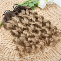 Cabello rizado virgen ruso de doble trama, venta directa de fábrica premium, cutícula alineada, múltiples tonos balayage, trama mariposa.