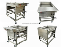 Stainless Steel Lightweight Semi-Automatic Donut Chocolate Coating Enrober Easy Operation for Restaurant Bakery Use