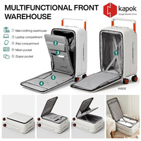 Mixi Luxe Dernière Conception Valise Trolley à Roues Silencieuses avec Cadre en Aluminium, Ensemble de Bagages de Voyage d'Affaires Multi-fonctionnel