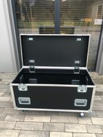 Valise de transport en aluminium sur mesure pour équipement, avec roulettes