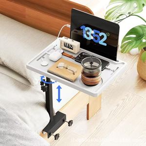 <b>Adjustable</b> Height Bedside <b>Table</b> With Storage For Tablets And Phones Bedroom Furniture - Product Image 2