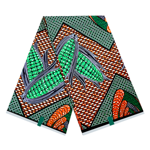 Usine de Gros Magnifique Véritable Tissu Africain Hollandais Coton Imprimé Wax Ankara Matière Imprimée Wax Réelle Pagnes - Product Image 2