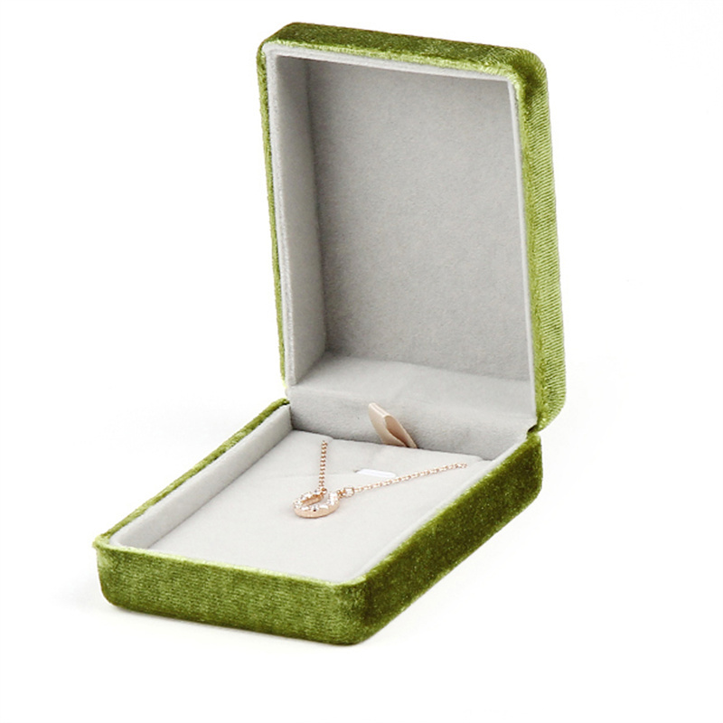 Grande boîte à pendentif verte